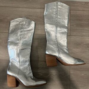 Silver Western Women's Boots